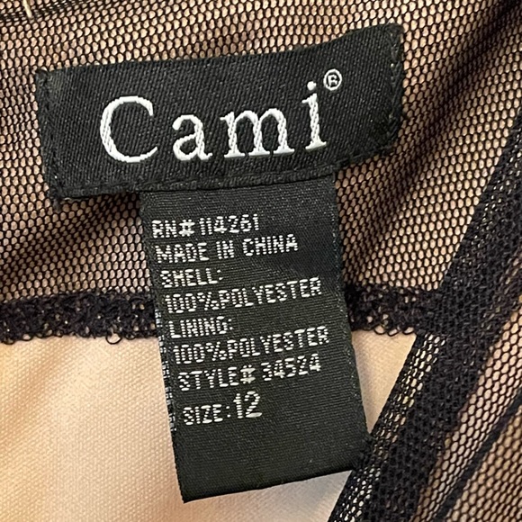 NEW Cami brand Black and Tan Boutique Cocktail Dress - Picture 3 of 3